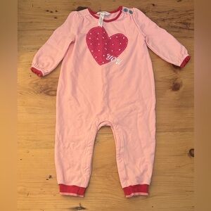 Matilda Jane “Love You” Pink Romper | 12–18 Months | Valentine’s Day